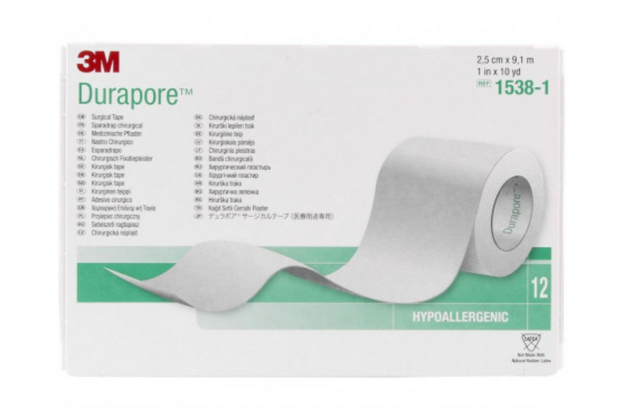 3M Durapore tape 2,5cm breed (doos a 12 stuks